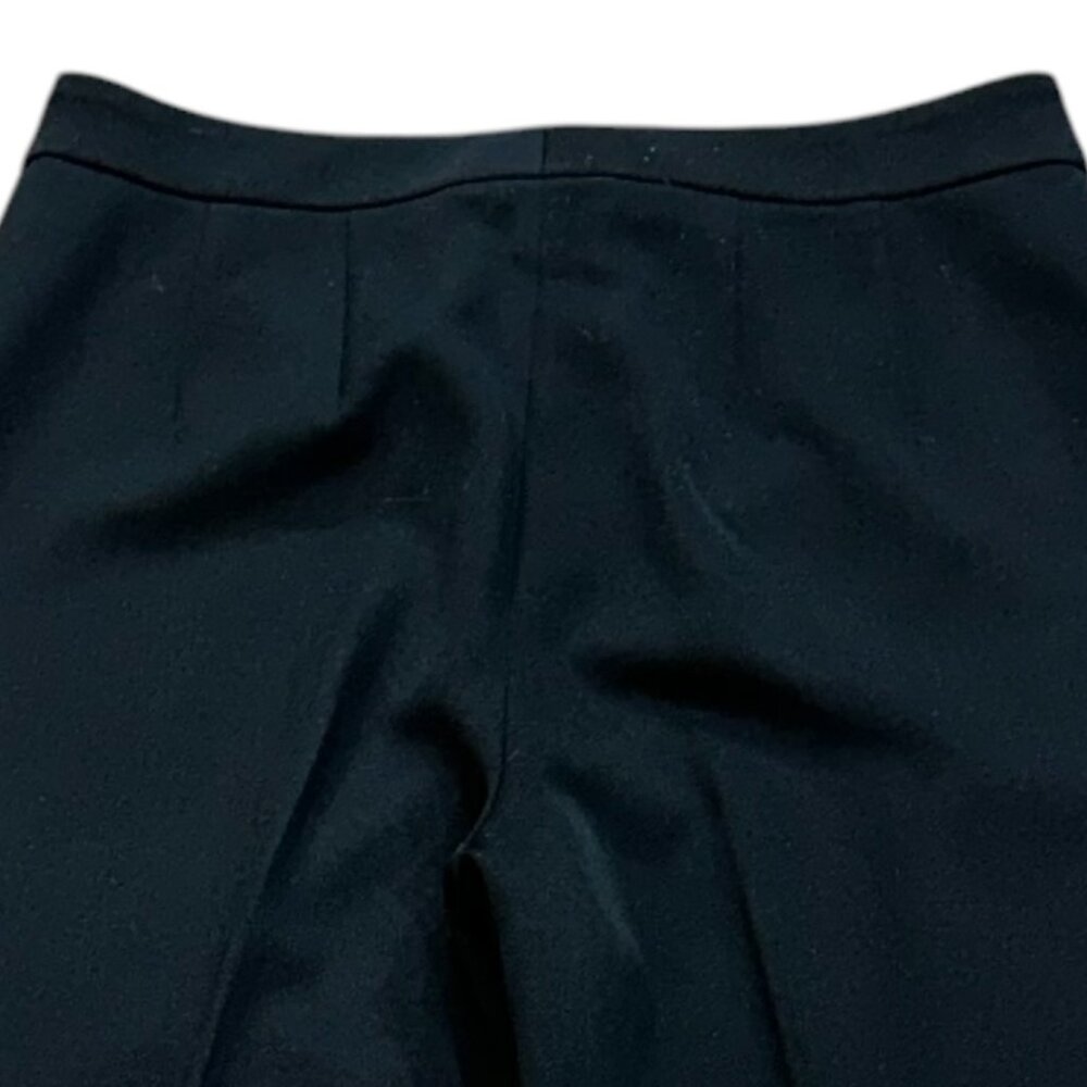 St. John Caviar Black Wide Leg Trousers Size 6‎ Work Office Professional Dressy - Picture 5 of 6